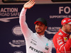 GP CINA, 08.04.2017 - Qualifiche, Lewis Hamilton (GBR) Mercedes AMG F1 W08 pole position e 2nd place Sebastian Vettel (GER) Ferrari SF70H