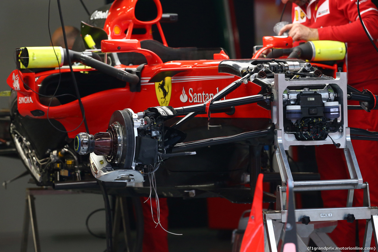GP CINA, 06.04.2017 - Ferrari SF70H, detail