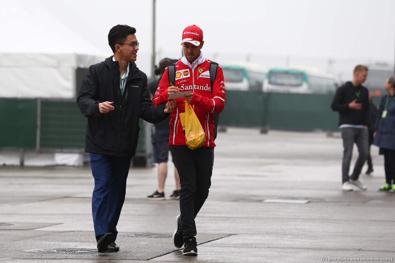 GP CINA, 07.04.2017 - Sebastian Vettel (GER) Ferrari SF70H