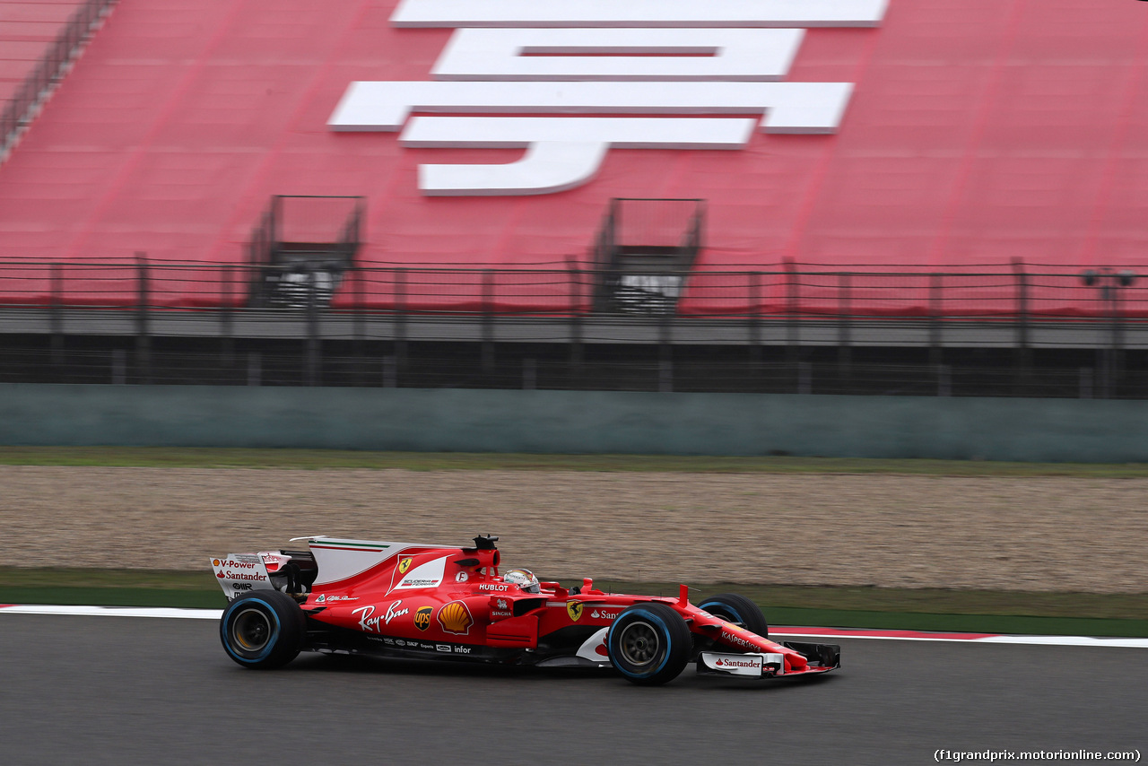 GP CINA, 07.04.2017 - Prove Libere 1, Sebastian Vettel (GER) Ferrari SF70H