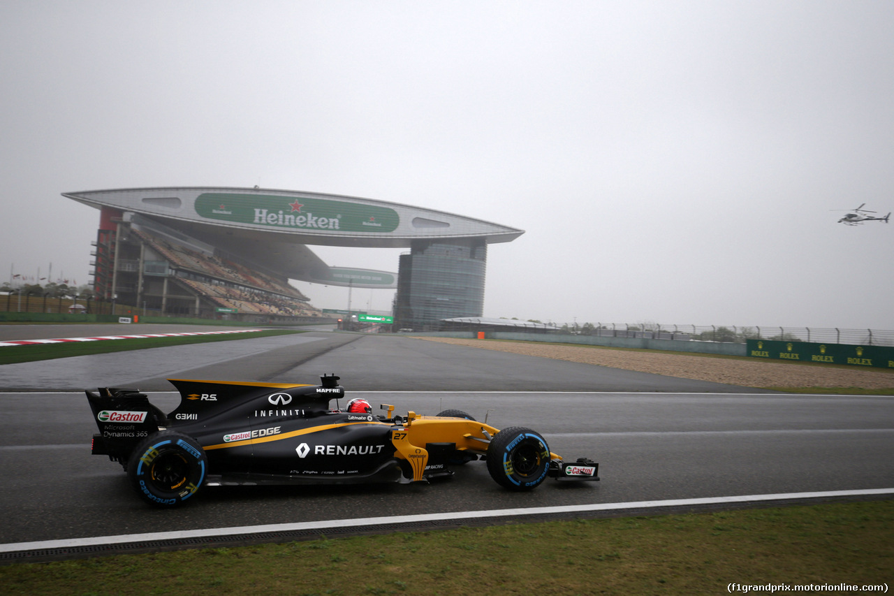 GP CINA, 07.04.2017 - Prove Libere 1, Nico Hulkenberg (GER) Renault Sport F1 Team RS17