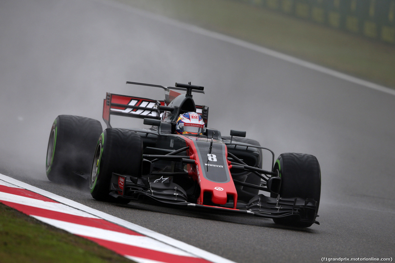 GP CINA, 07.04.2017 - Prove Libere 1, Romain Grosjean (FRA) Haas F1 Team VF-17