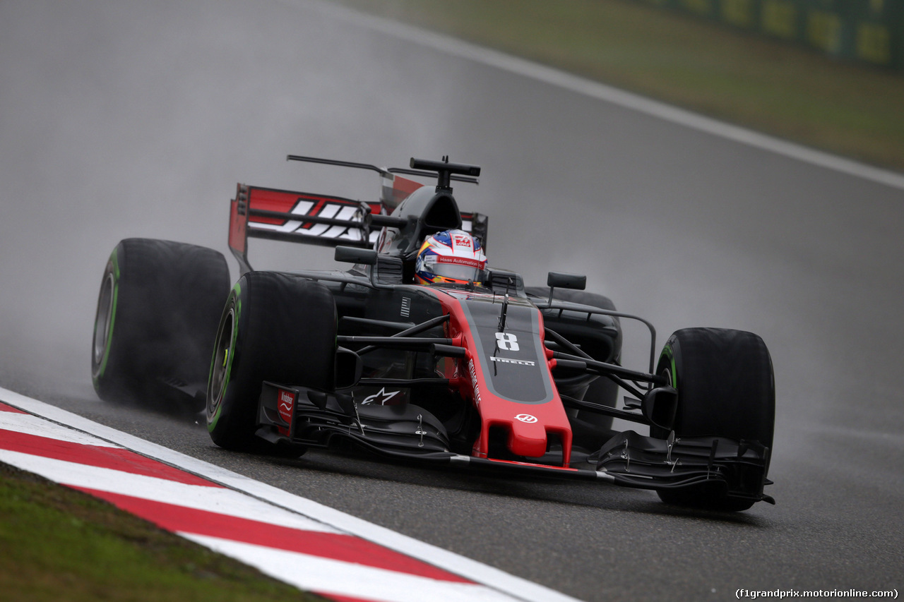 GP CINA, 07.04.2017 - Prove Libere 1, Romain Grosjean (FRA) Haas F1 Team VF-17