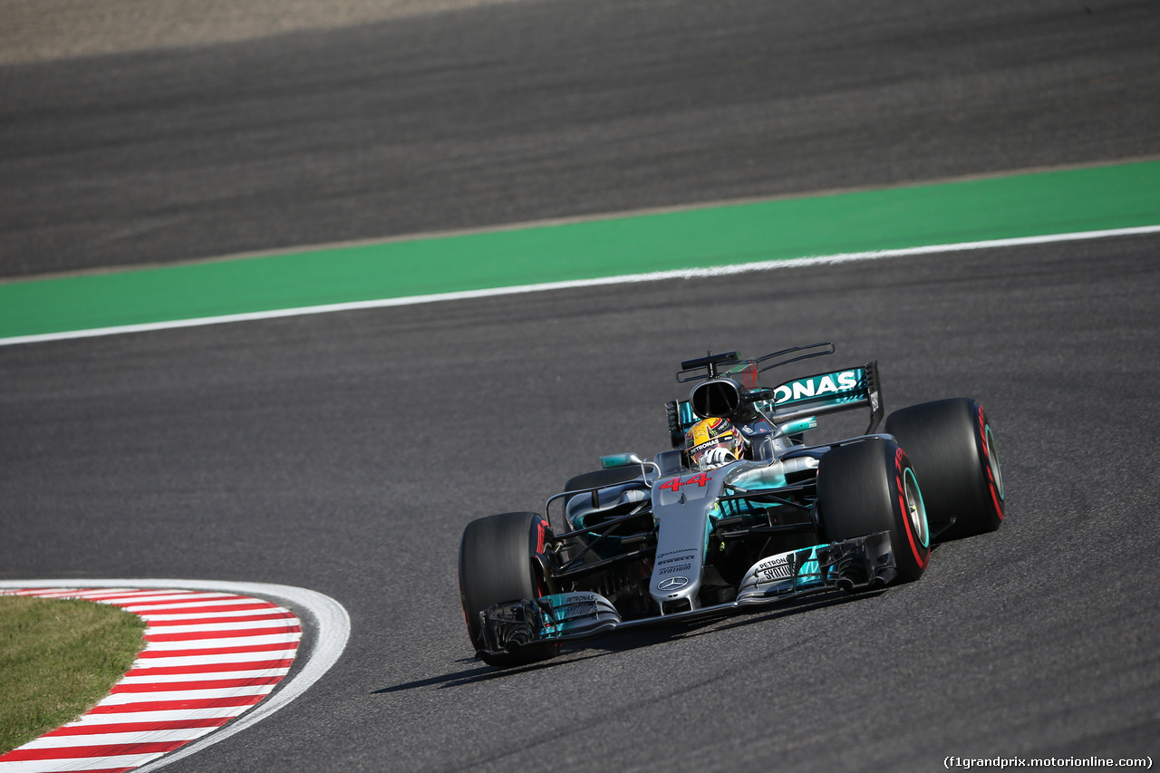 GP GIAPPONE, 08.10.2017- Gara, Lewis Hamilton (GBR) Mercedes AMG F1 W08