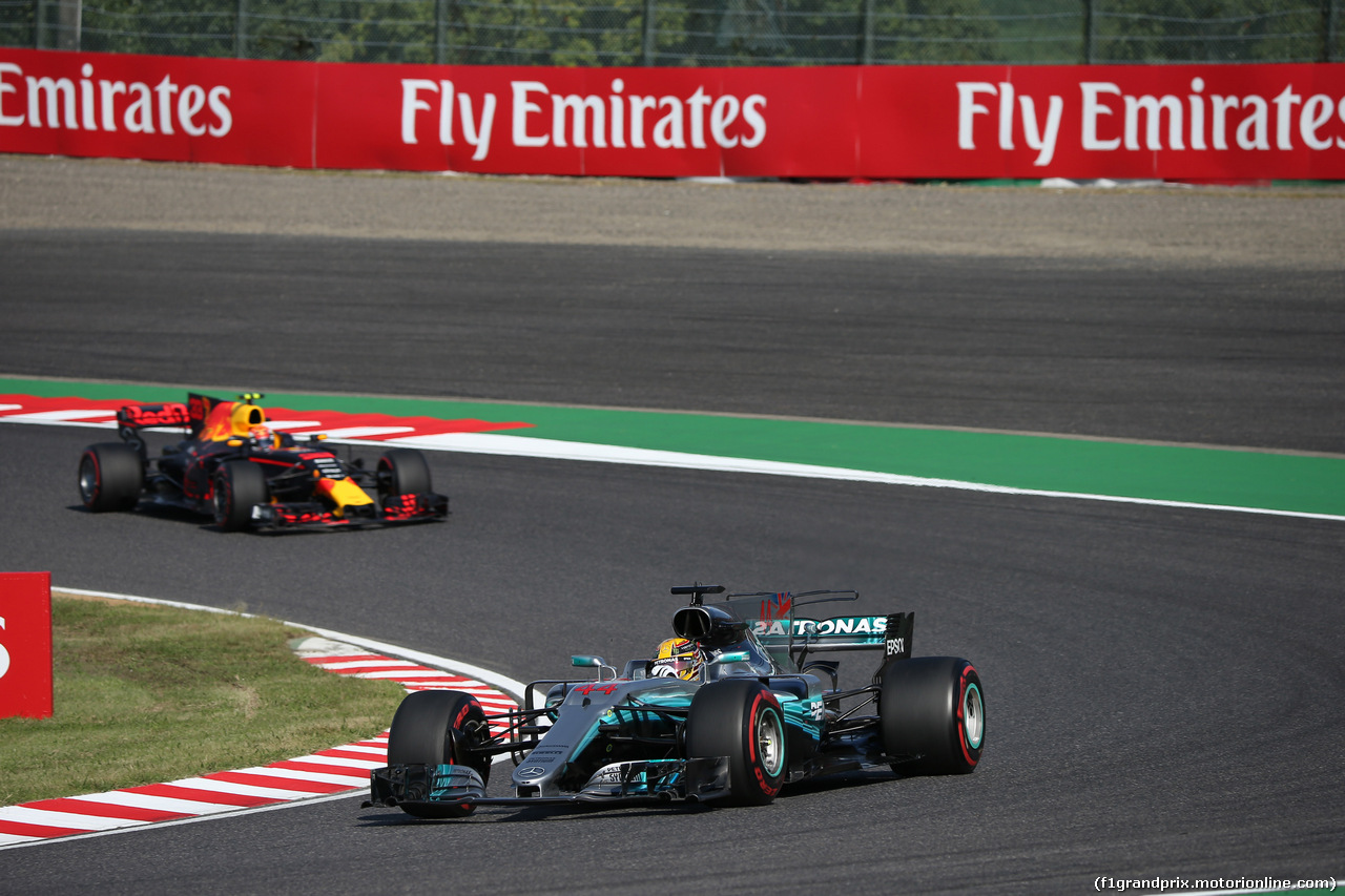 GP GIAPPONE, 08.10.2017- Gara, Lewis Hamilton (GBR) Mercedes AMG F1 W08