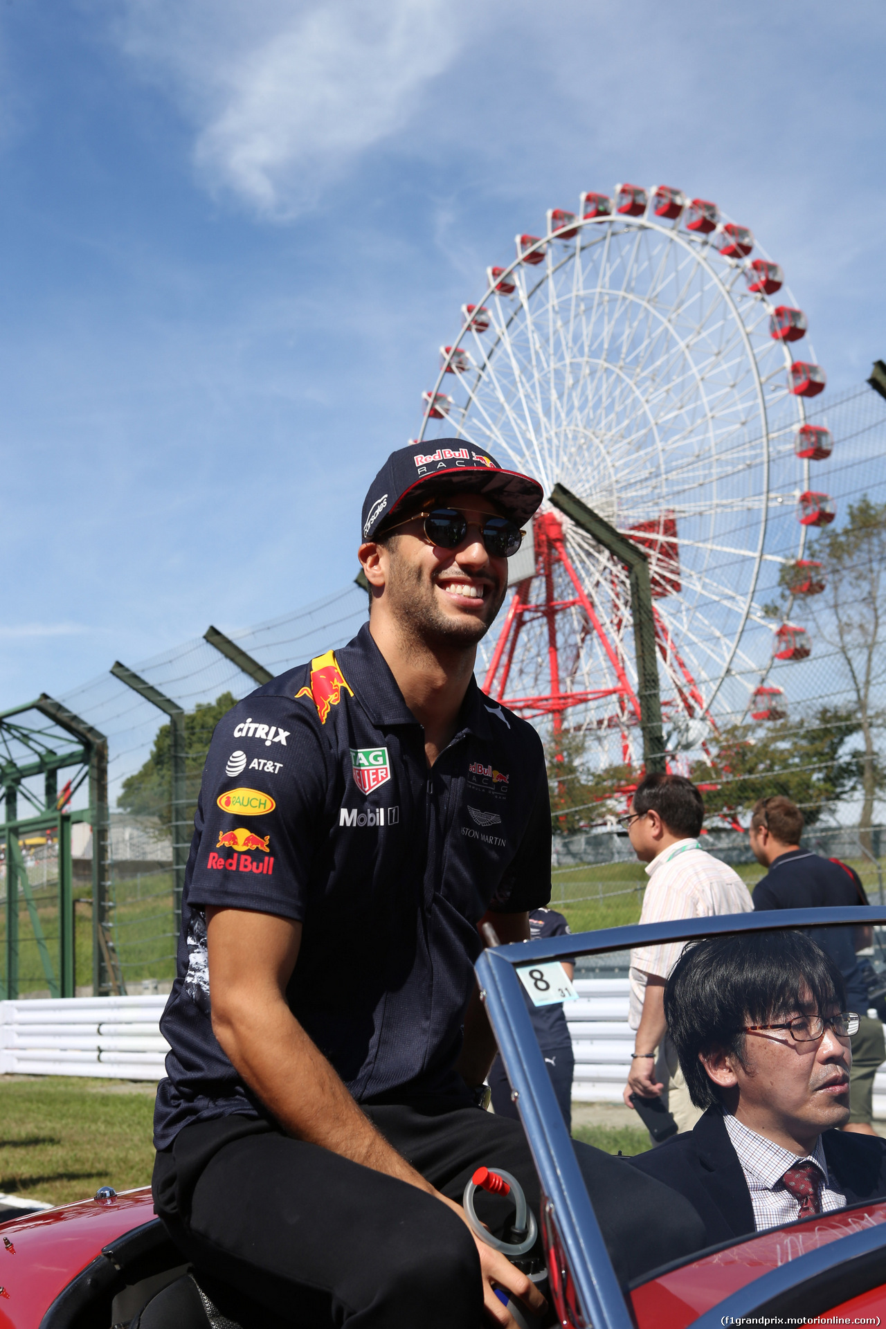 GP GIAPPONE, 08.10.2017- driver parade, Daniel Ricciardo (AUS) Red Bull Racing RB13