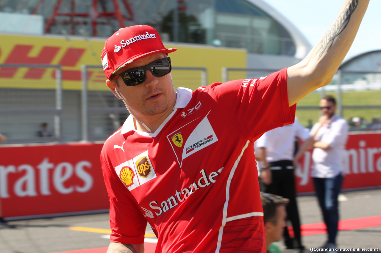 GP GIAPPONE, 08.10.2017- driver parade, Kimi Raikkonen (FIN) Ferrari SF70H