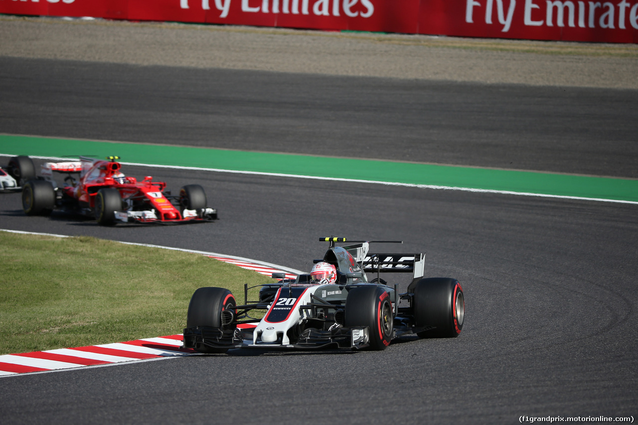 GP GIAPPONE, 08.10.2017- race, Kevin Magnussen (DEN) Haas F1 Team VF-17