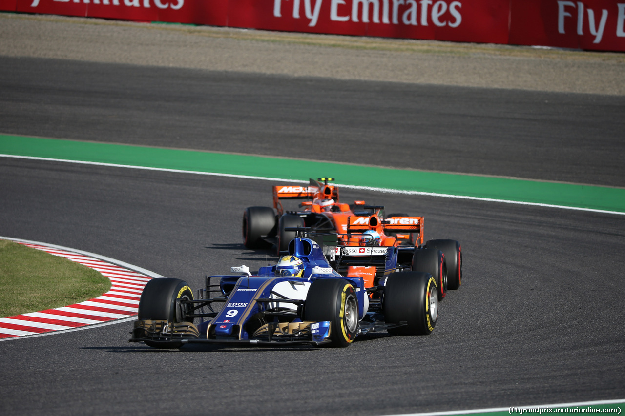 GP GIAPPONE, 08.10.2017- Gara, Marcus Ericsson (SUE) Sauber C36