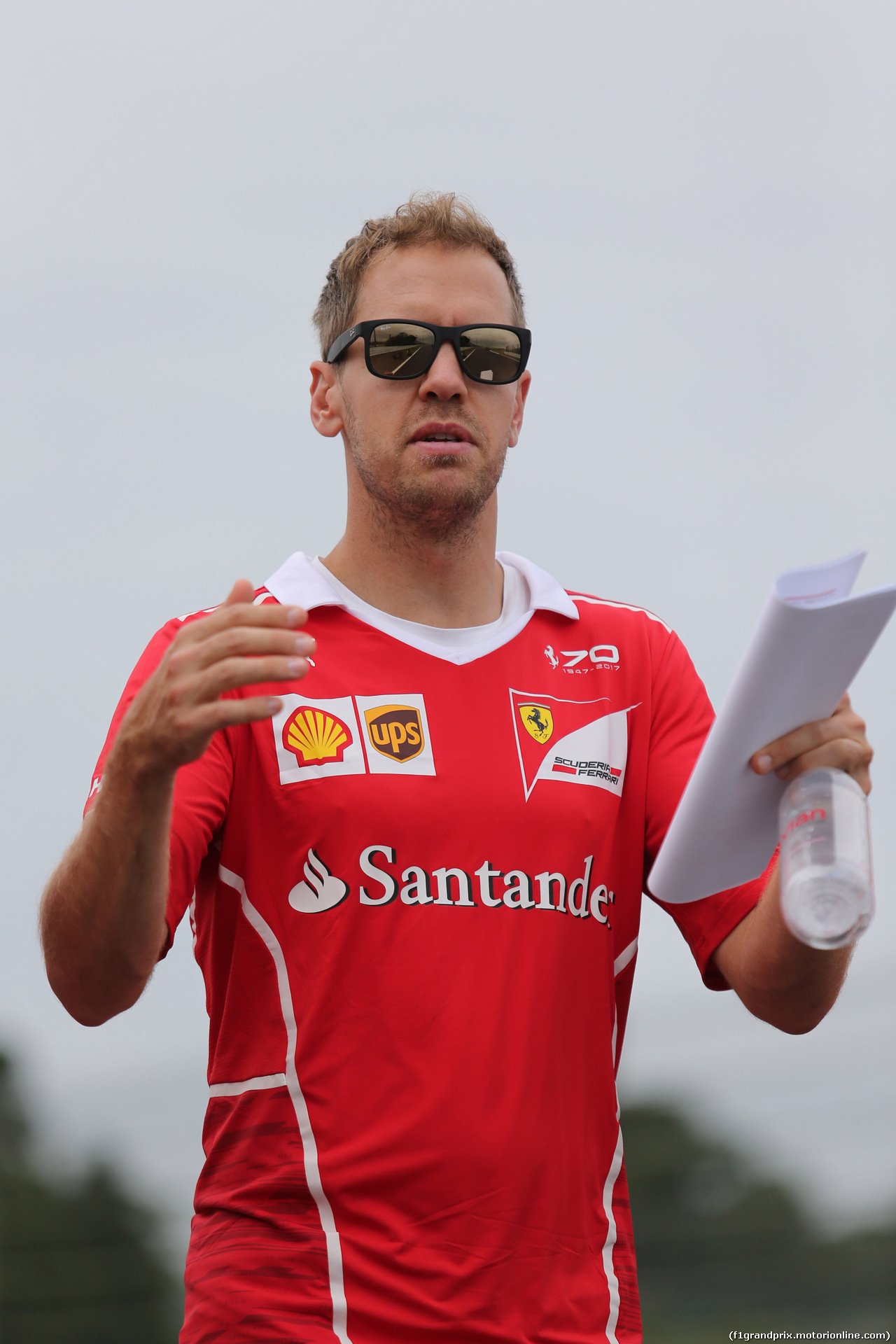 GP GIAPPONE, 05.10.2017- Sebastian Vettel (GER) Ferrari SF70H