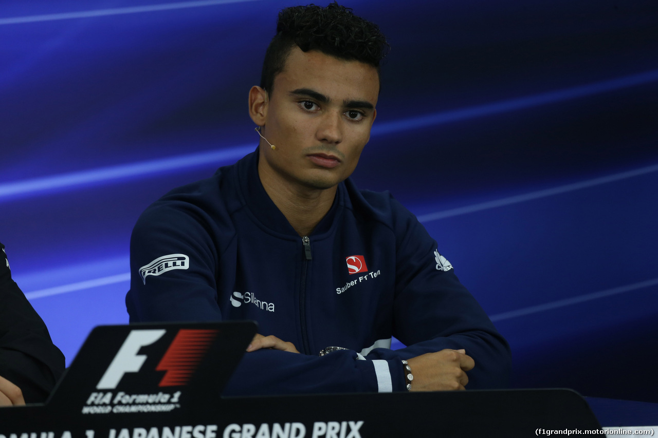 GP GIAPPONE, 05.10.2017- Giovedi' Press Conference, Pascal Wehrlein (GER) Sauber C36