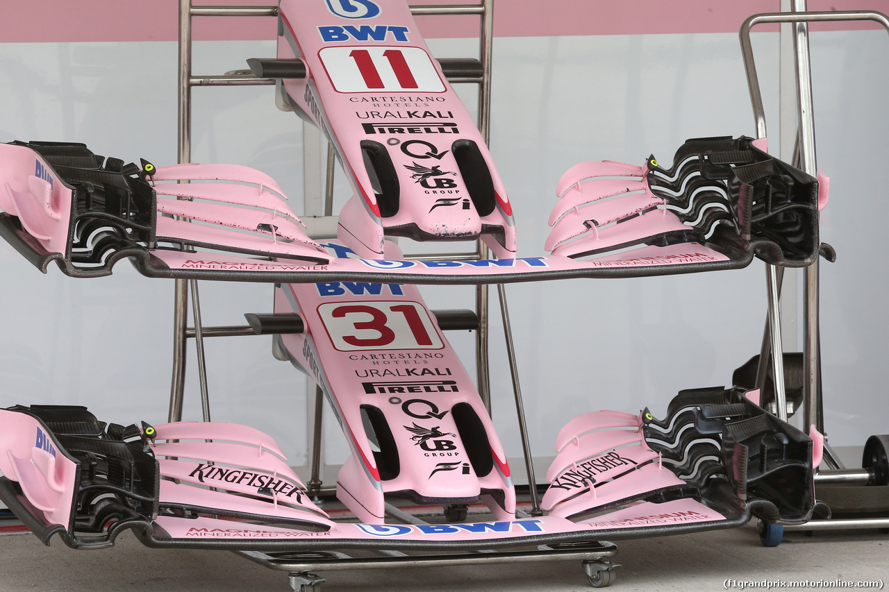 GP GIAPPONE, 05.10.2017- Sahara Force India F1 VJM010 Frontal Wing