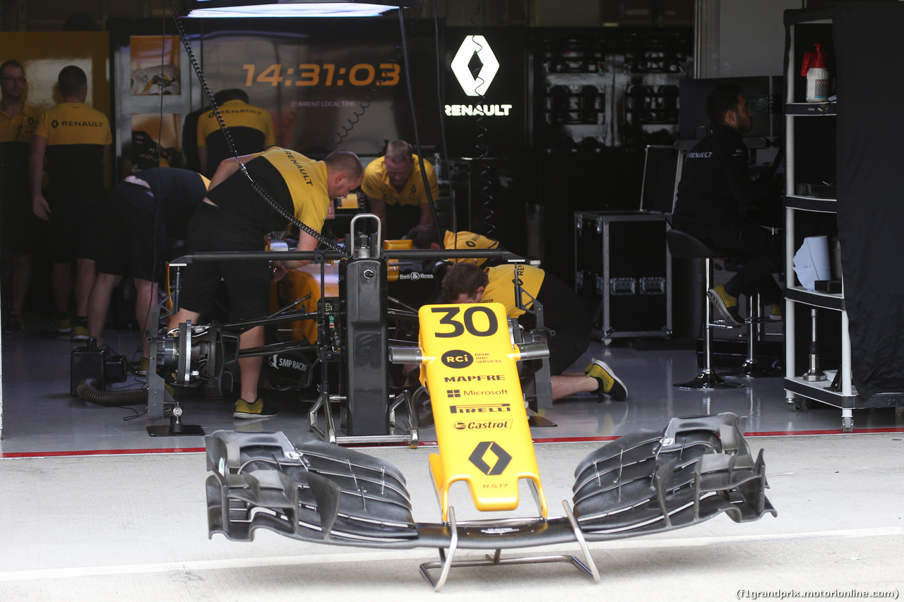 GP GIAPPONE, 05.10.2017-  Renault Sport F1 Team RS17 Frontal Wing