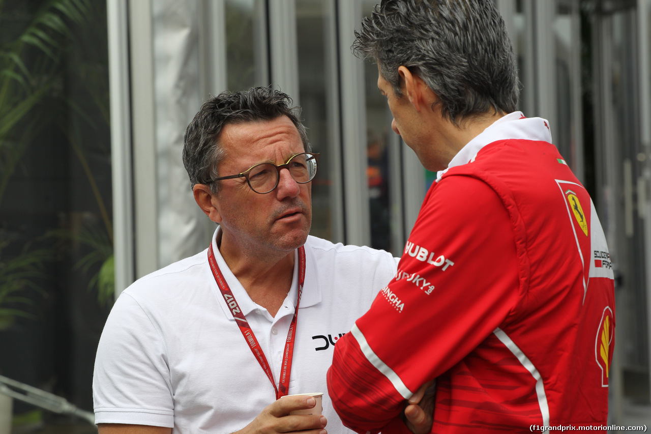 GP GIAPPONE, 05.10.2017- Luca Baldisseri (ITA) Lance Stroll (CAN) tutor