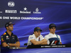 GP GIAPPONE, 05.10.2017- Giovedi' Press Conference, L to R Daniel Ricciardo (AUS) Red Bull Racing RB13, Felipe Massa (BRA) Williams F1 Team FW40 , Pascal Wehrlein (GER) Sauber C36