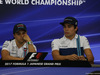 GP GIAPPONE, 05.10.2017- Giovedi' Press Conference, L to R Felipe Massa (BRA) Williams F1 Team FW40  e Lance Stroll (CDN) Williams FW40
