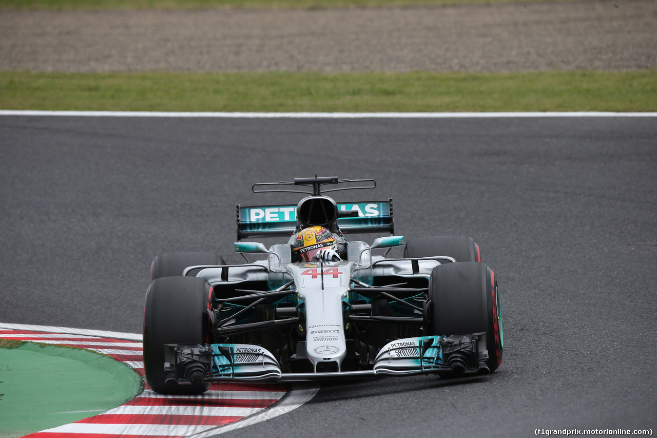 GP GIAPPONE, 07.10.2017- Prove Libere 3, Lewis Hamilton (GBR) Mercedes AMG F1 W08