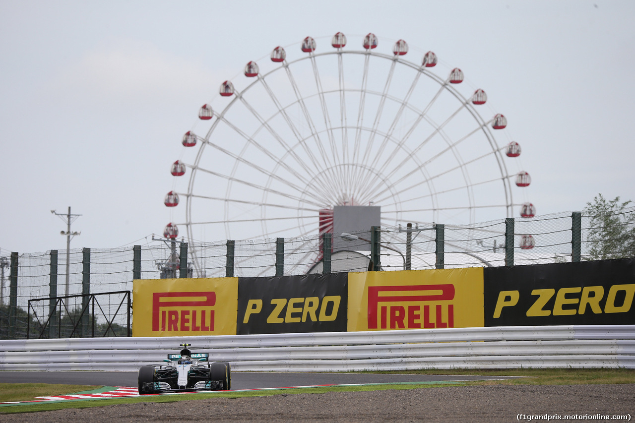 GP GIAPPONE, 07.10.2017- Prove Libere 3, Valtteri Bottas (FIN) Mercedes AMG F1 W08