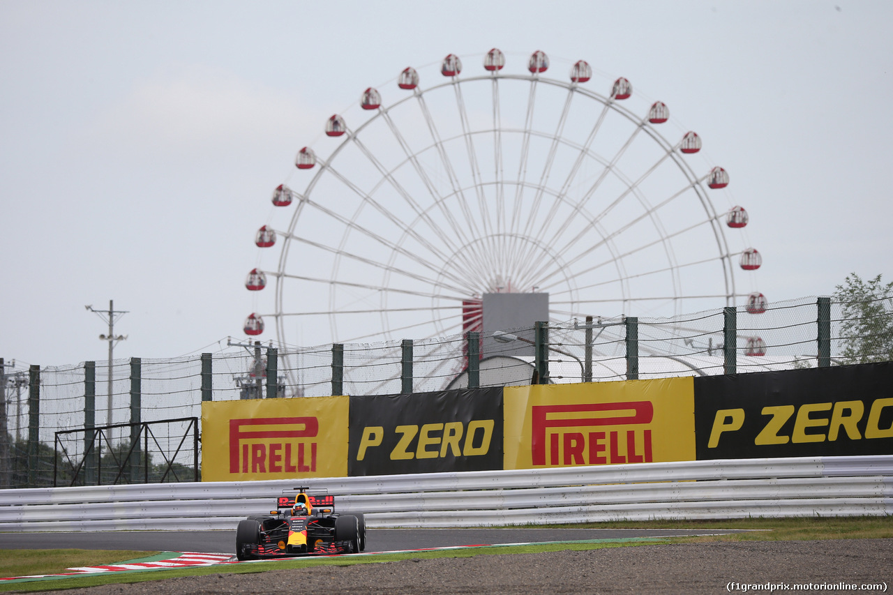 GP GIAPPONE, 07.10.2017- Prove Libere 3, Daniel Ricciardo (AUS) Red Bull Racing RB13