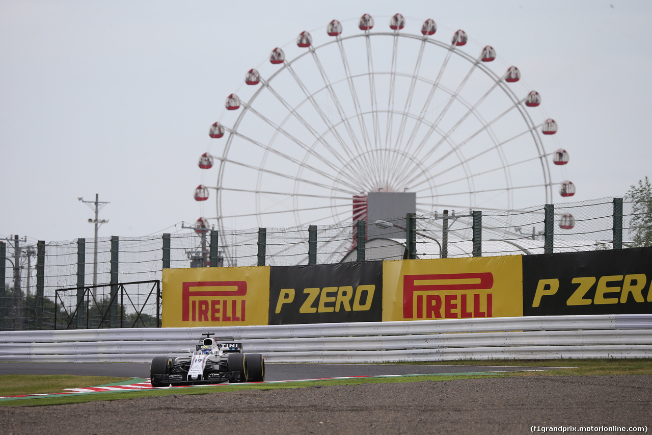 GP GIAPPONE, 07.10.2017- Prove Libere 3, Felipe Massa (BRA) Williams F1 Team FW40