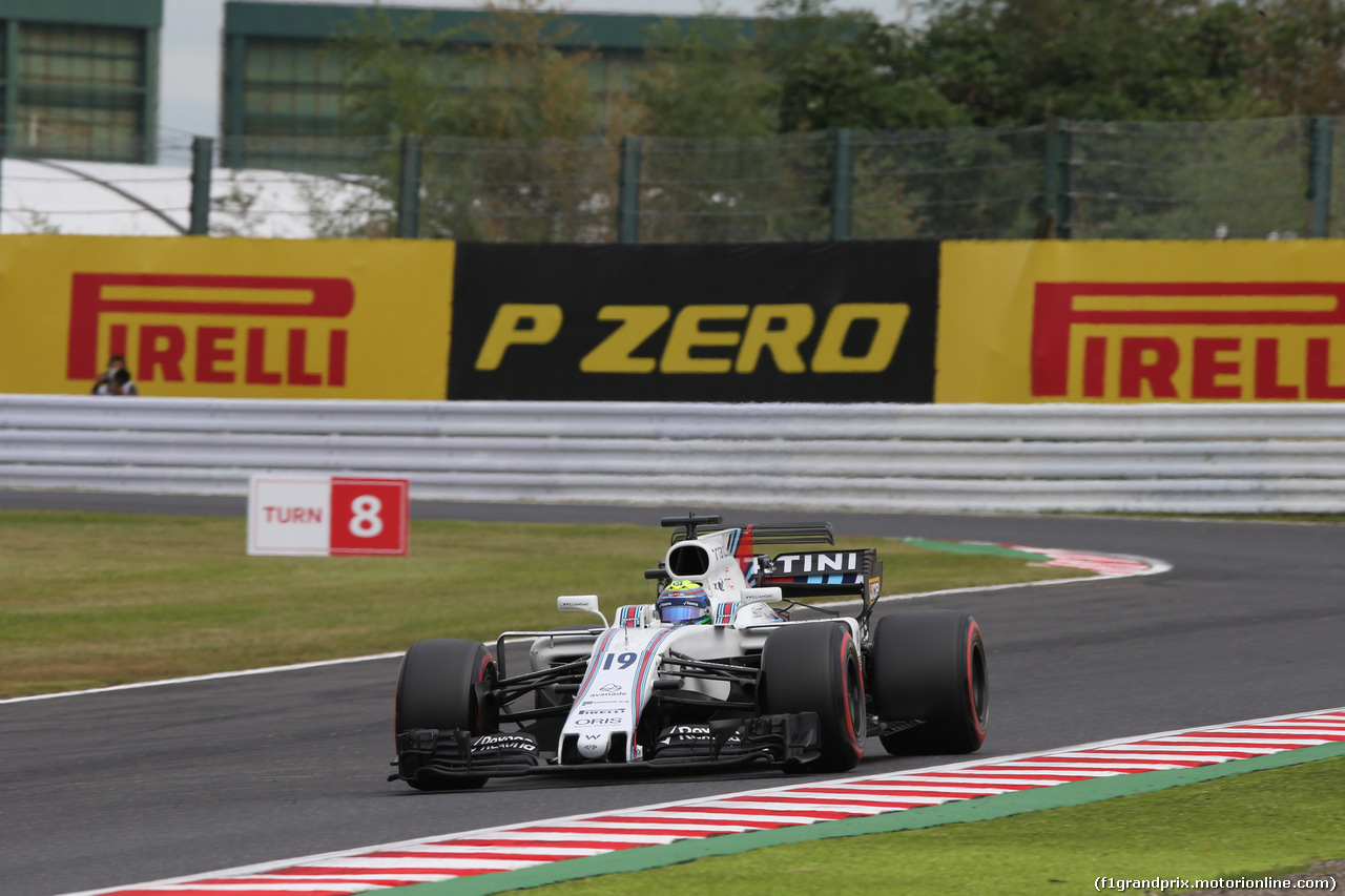 GP GIAPPONE, 07.10.2017- Prove Libere 3, Felipe Massa (BRA) Williams F1 Team FW40