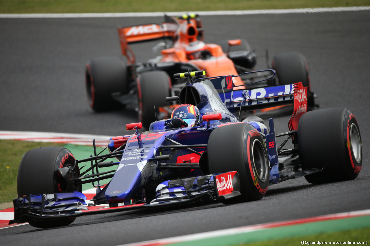 GP GIAPPONE, 07.10.2017- Prove Libere 3, Carlos Sainz Jr (ESP) Scuderia Toro Rosso STR12