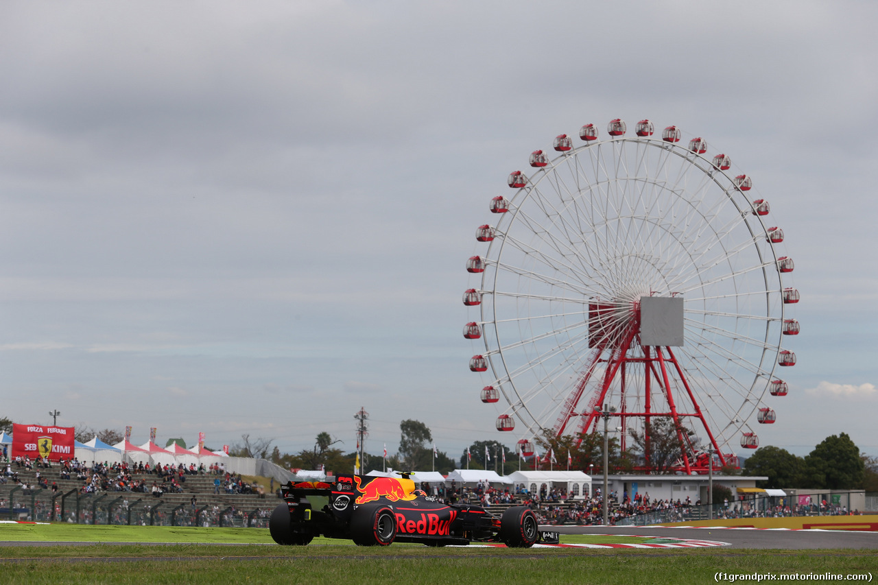 GP GIAPPONE, 07.10.2017- Prove Libere 3, Max Verstappen (NED) Red Bull Racing RB13