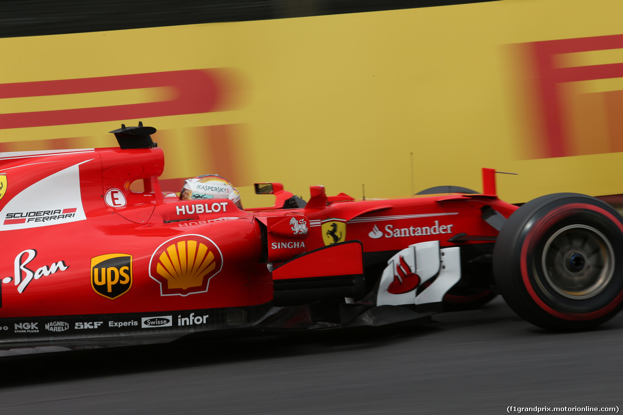 GP GIAPPONE, 07.10.2017- Prove Libere 3, Sebastian Vettel (GER) Ferrari SF70H
