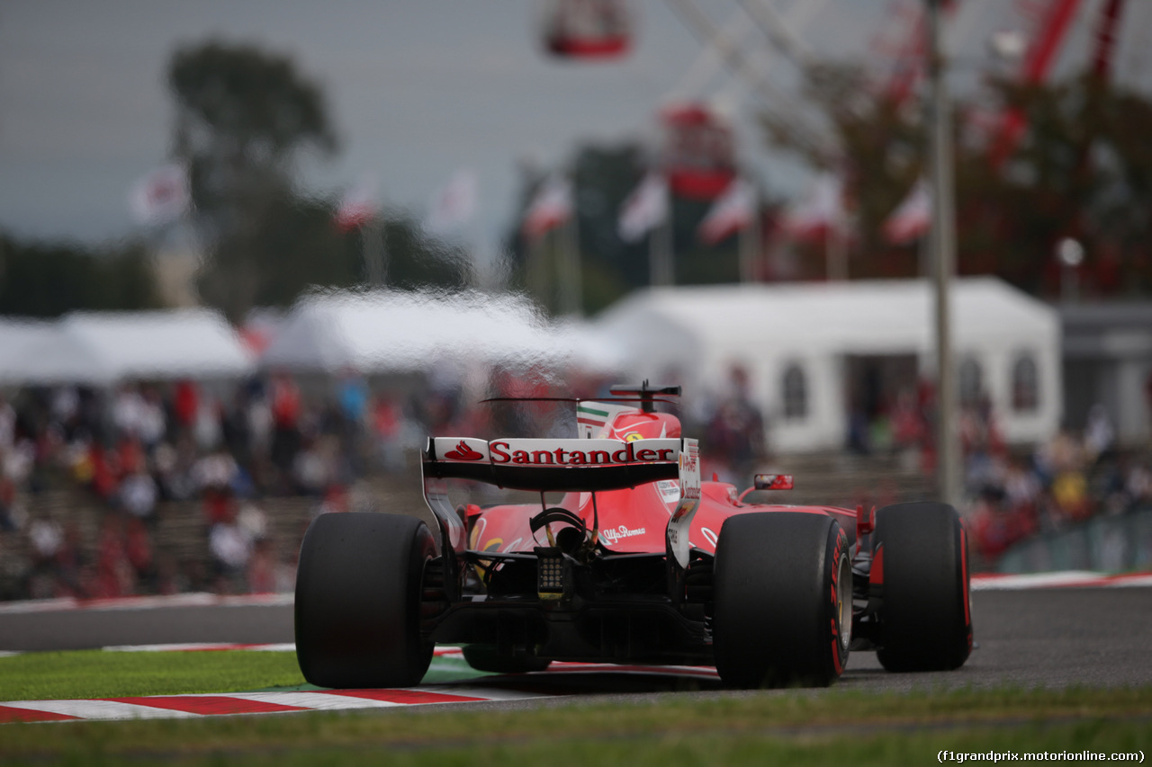 GP GIAPPONE, 07.10.2017- Prove Libere 3, Sebastian Vettel (GER) Ferrari SF70H