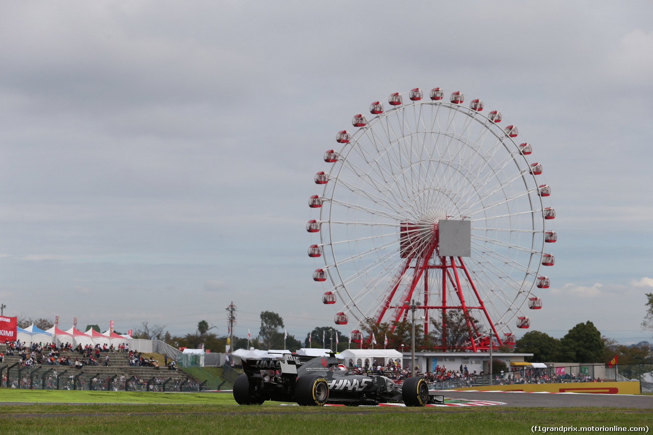 GP GIAPPONE, 07.10.2017- Prove Libere 3, Kevin Magnussen (DEN) Haas F1 Team VF-17