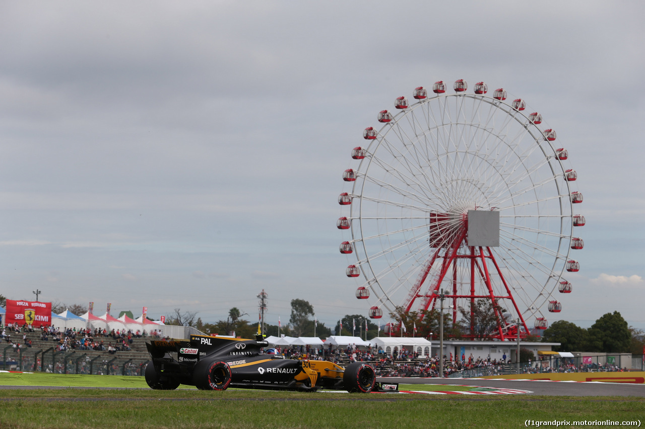 GP GIAPPONE, 07.10.2017- Prove Libere 3, Jolyon Palmer (GBR) Renault Sport F1 Team RS17