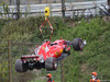 GP GIAPPONE, 07.10.2017- free practice 3, Kimi Raikkonen (FIN) Ferrari SF70H after the crash