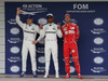GP GIAPPONE, 07.10.2017- Qualifiche: pole position celebration, 1st position Lewis Hamilton (GBR) Mercedes AMG F1 W08 , 2nd place Valtteri Bottas (FIN) Mercedes AMG F1 W08, 3rd place Sebastian Vettel (GER) Ferrari SF70H
