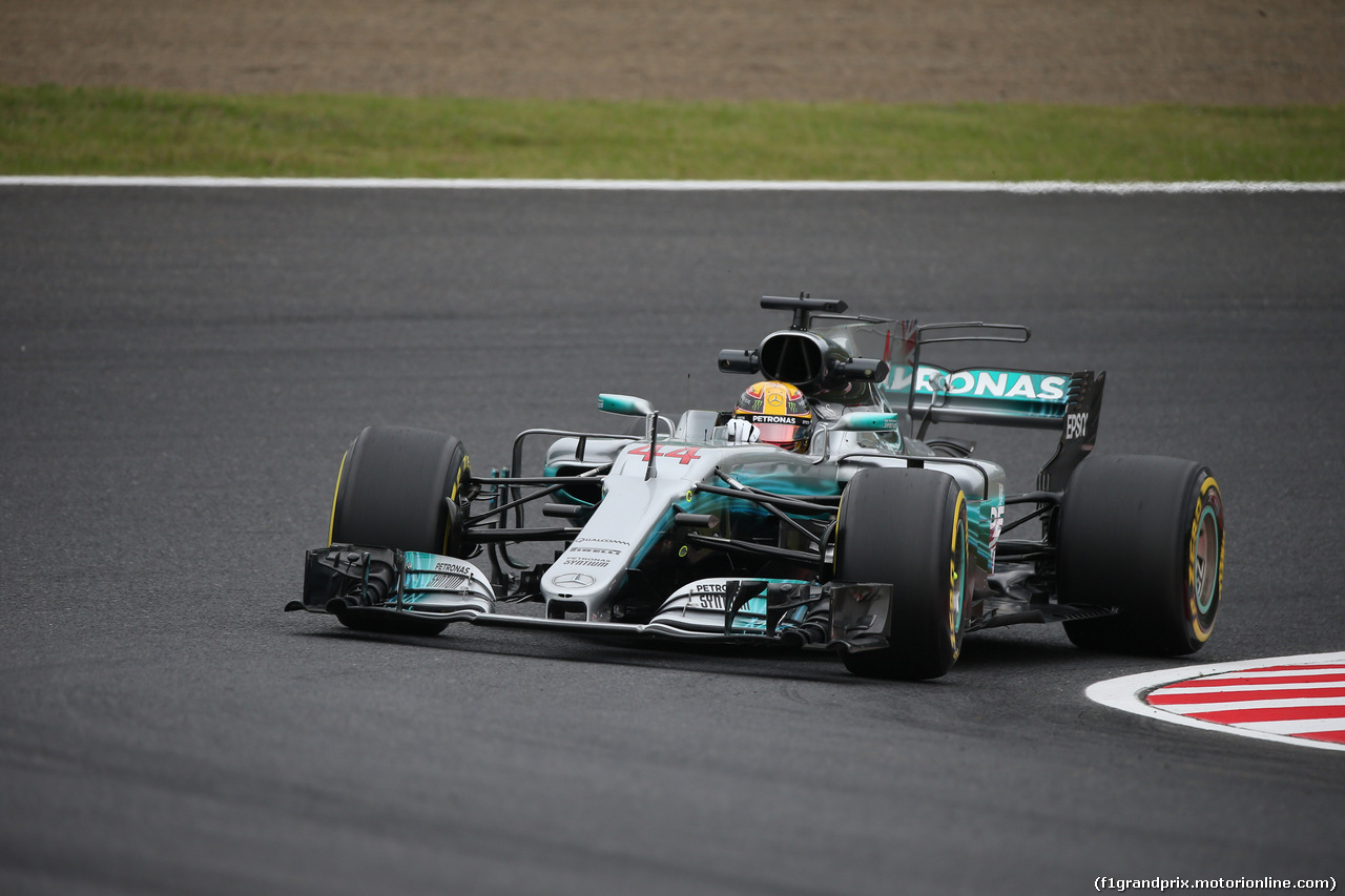 GP GIAPPONE, 06.10.2017- Prove Libere 1, Lewis Hamilton (GBR) Mercedes AMG F1 W08