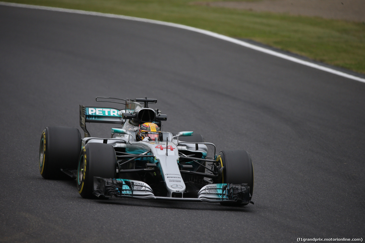 GP GIAPPONE, 06.10.2017- Prove Libere 1, Lewis Hamilton (GBR) Mercedes AMG F1 W08