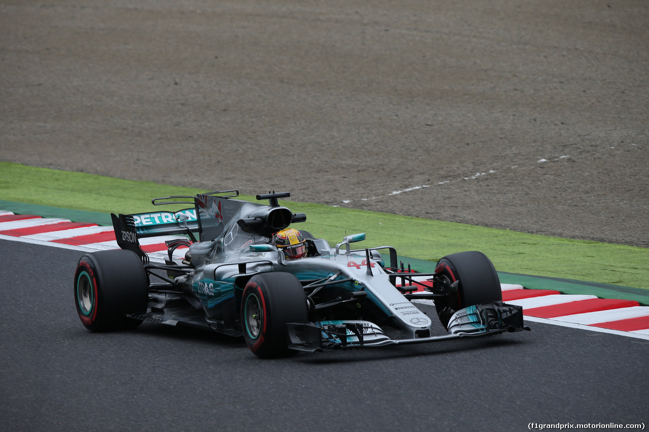 GP GIAPPONE, 06.10.2017- Prove Libere 1, Lewis Hamilton (GBR) Mercedes AMG F1 W08