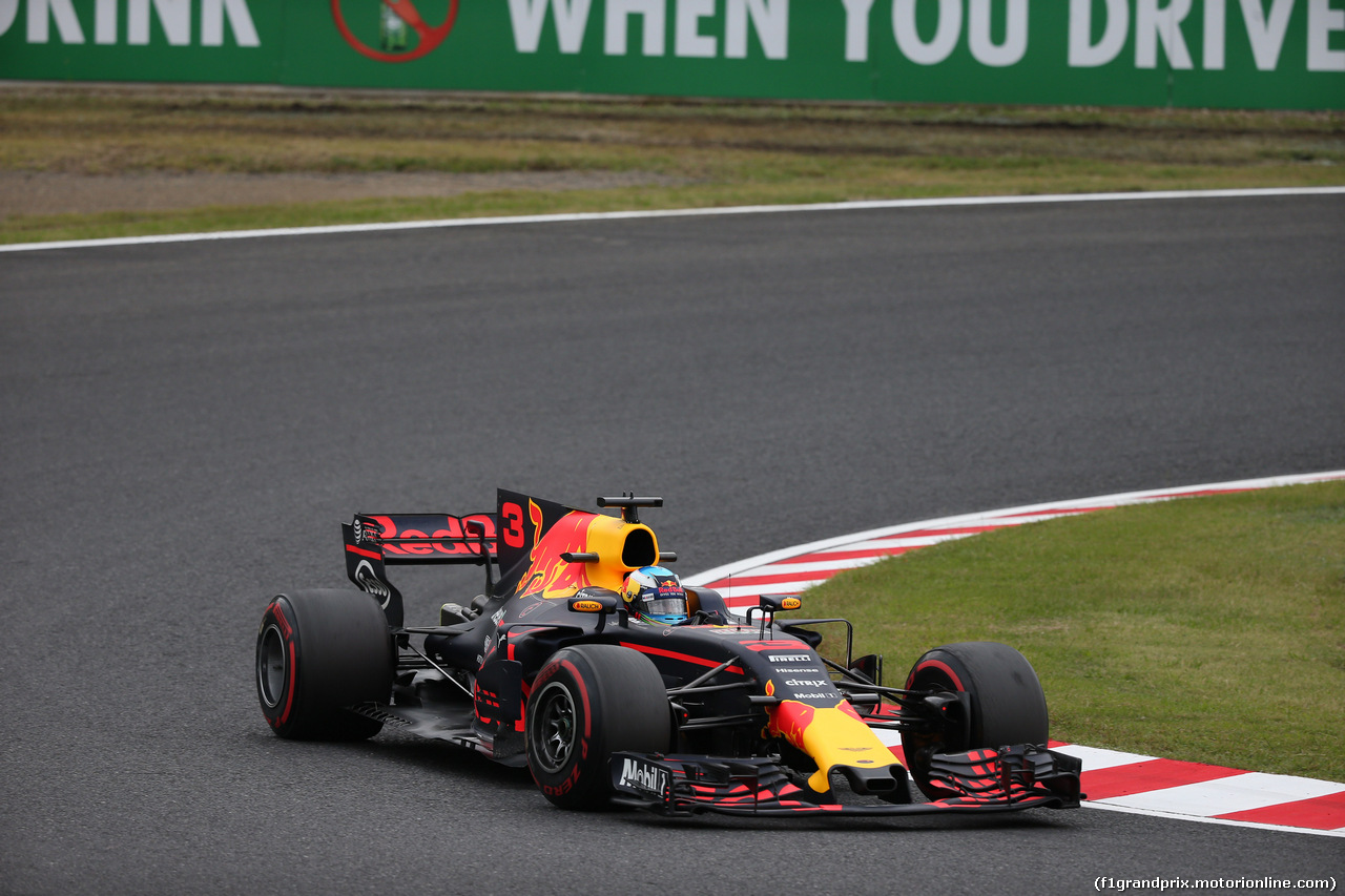 GP GIAPPONE, 06.10.2017- Prove Libere 1, Daniel Ricciardo (AUS) Red Bull Racing RB13