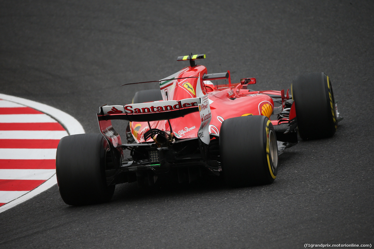GP GIAPPONE, 06.10.2017- Prove Libere 1, Kimi Raikkonen (FIN) Ferrari SF70H