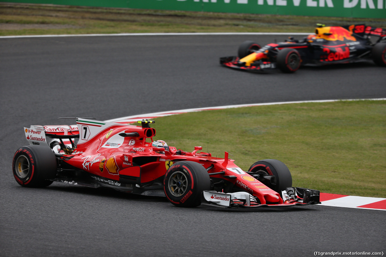 GP GIAPPONE, 06.10.2017- Prove Libere 1, Kimi Raikkonen (FIN) Ferrari SF70H