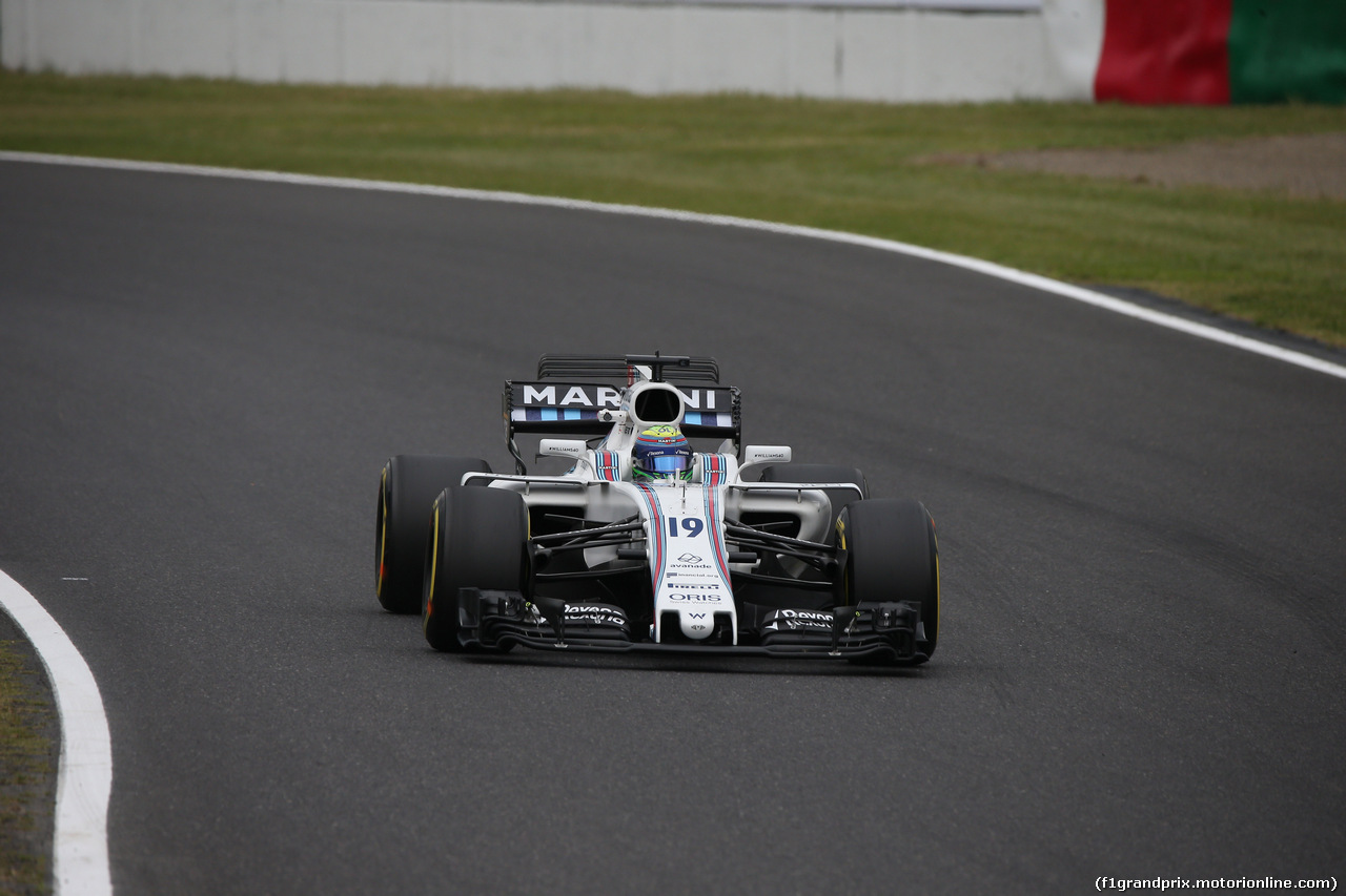 GP GIAPPONE, 06.10.2017- Prove Libere 1, Felipe Massa (BRA) Williams F1 Team FW40