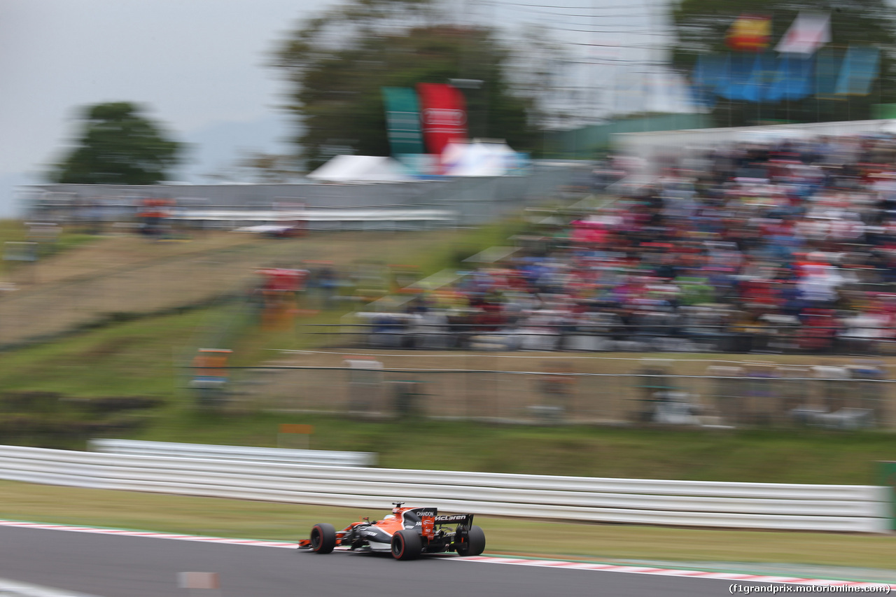 GP GIAPPONE, 06.10.2017- Prove Libere 1, Fernando Alonso (ESP) McLaren Honda MCL32