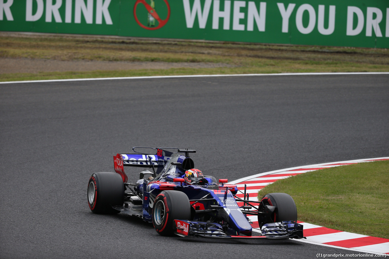 GP GIAPPONE, 06.10.2017- Prove Libere 1, Pierre Gasly (FRA) Scuderia Toro Rosso STR12