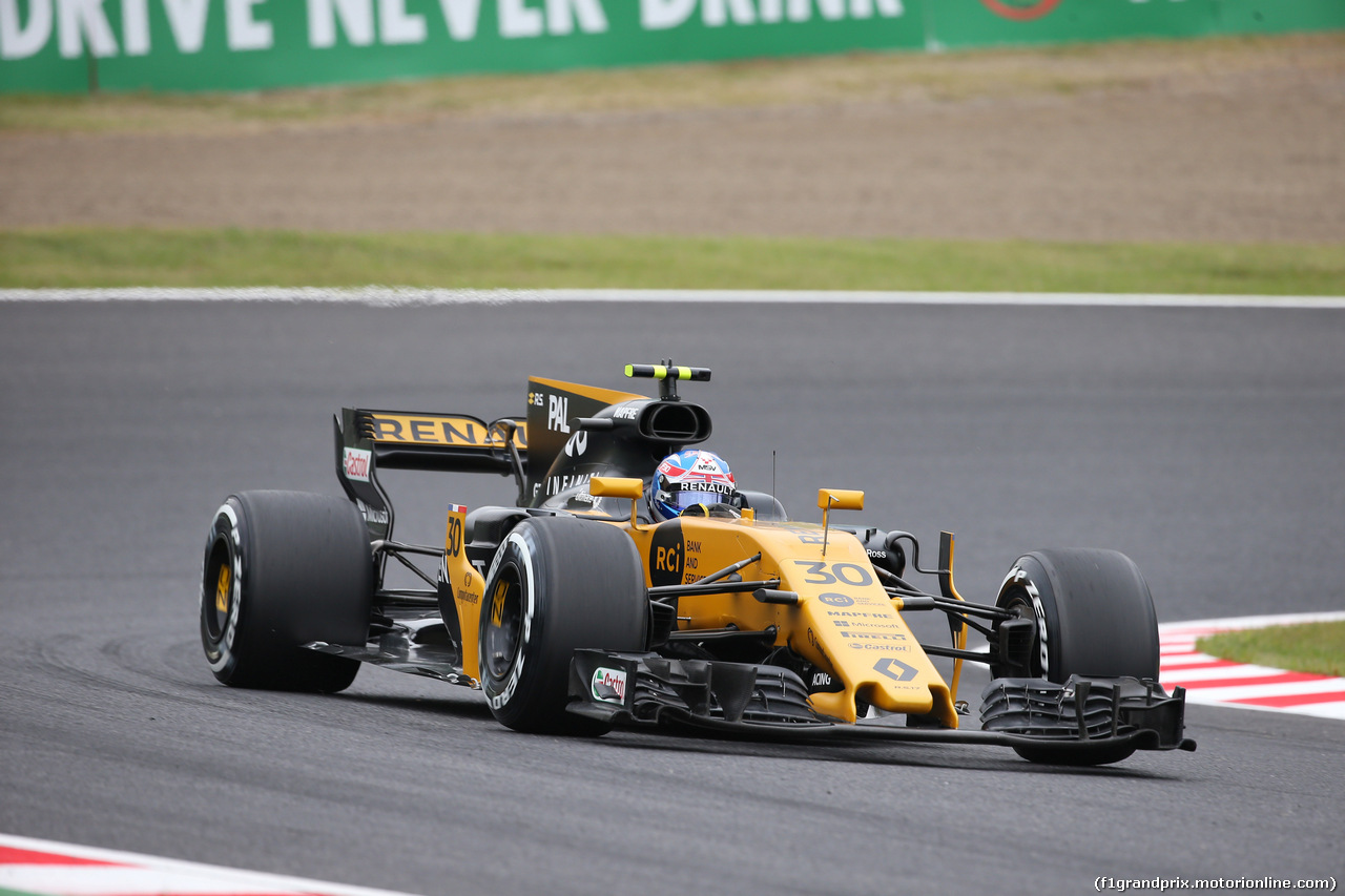 GP GIAPPONE, 06.10.2017- Prove Libere 1, Jolyon Palmer (GBR) Renault Sport F1 Team RS17