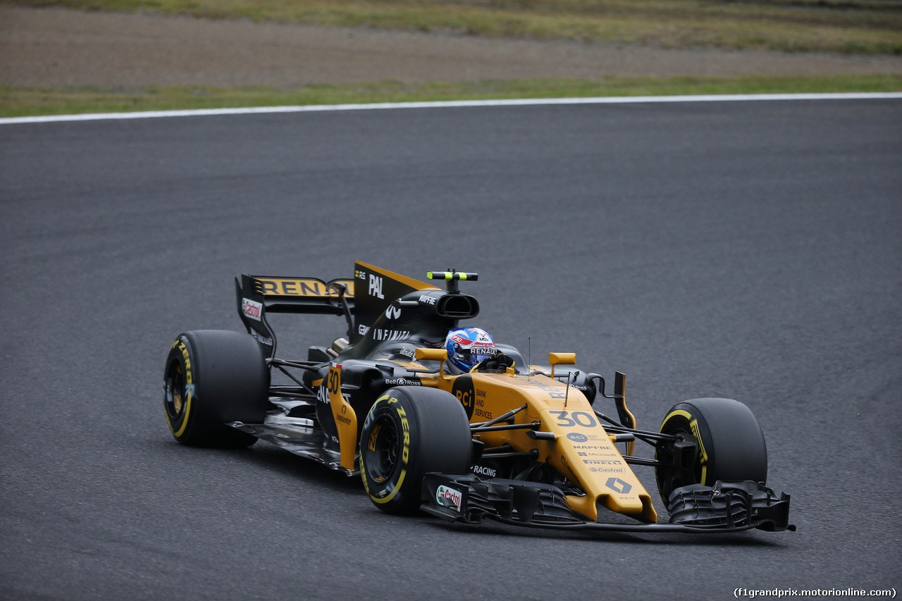 GP GIAPPONE, 06.10.2017- Prove Libere 1, Jolyon Palmer (GBR) Renault Sport F1 Team RS17
