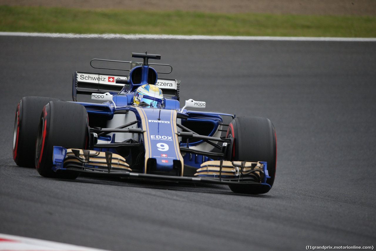 GP GIAPPONE, 06.10.2017- Prove Libere 1, Marcus Ericsson (SUE) Sauber C36