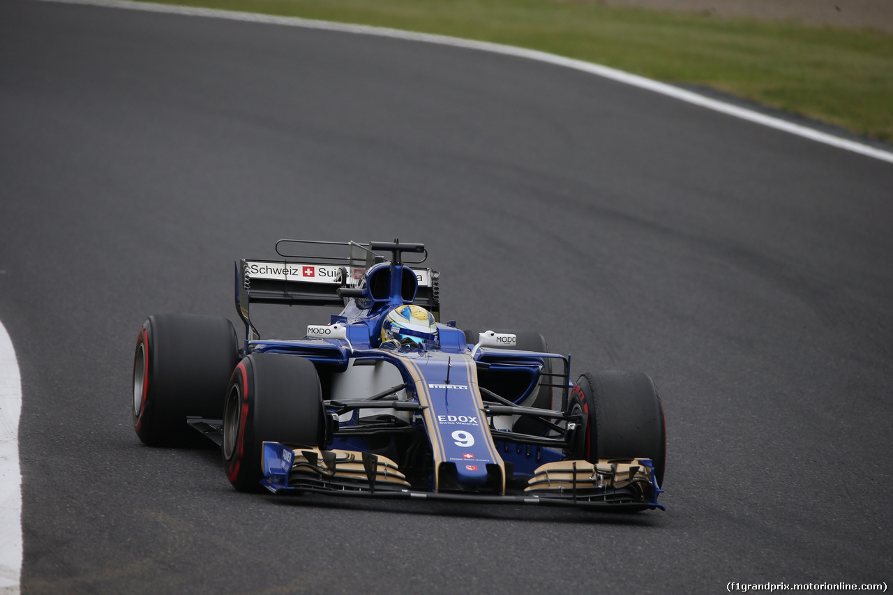 GP GIAPPONE, 06.10.2017- Prove Libere 1, Marcus Ericsson (SUE) Sauber C36