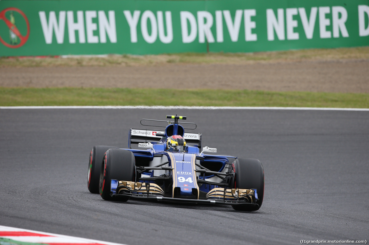 GP GIAPPONE, 06.10.2017- Prove Libere 1, Pascal Wehrlein (GER) Sauber C36