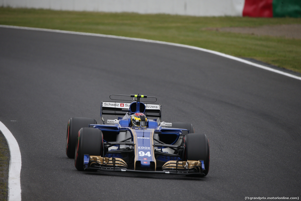 GP GIAPPONE, 06.10.2017- Prove Libere 1, Pascal Wehrlein (GER) Sauber C36