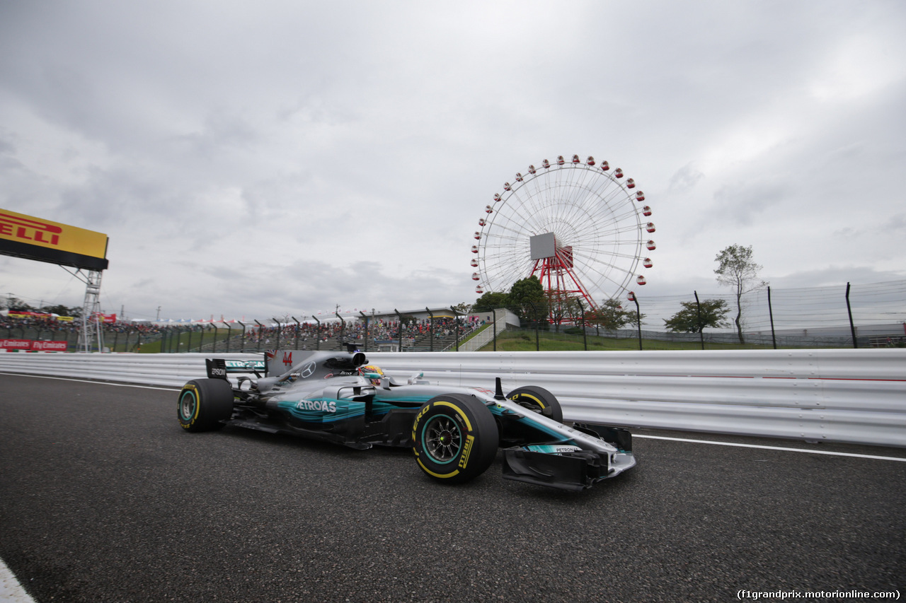 GP GIAPPONE, 06.10.2017- Prove Libere 1, Lewis Hamilton (GBR) Mercedes AMG F1 W08
