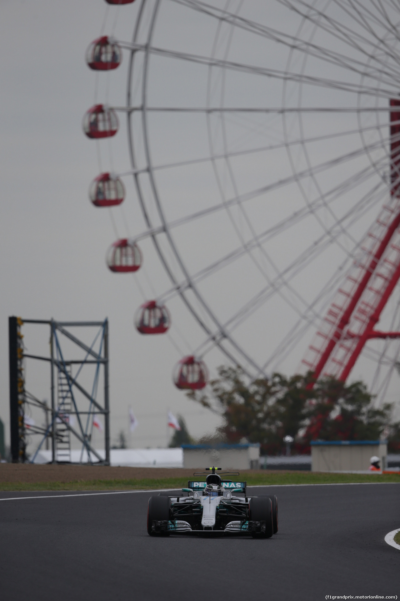 GP GIAPPONE, 06.10.2017- Prove Libere 1, Valtteri Bottas (FIN) Mercedes AMG F1 W08
